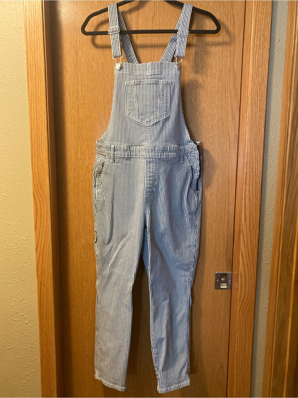 Old Navy Railroad Stripe Overalls